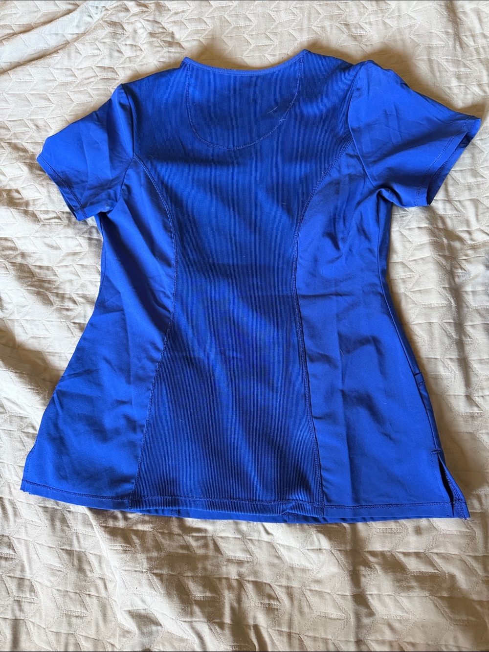 Cherokee Infinity Women's Galaxy Blue Scrub Set - Top & Pants - Picture 5 of 13